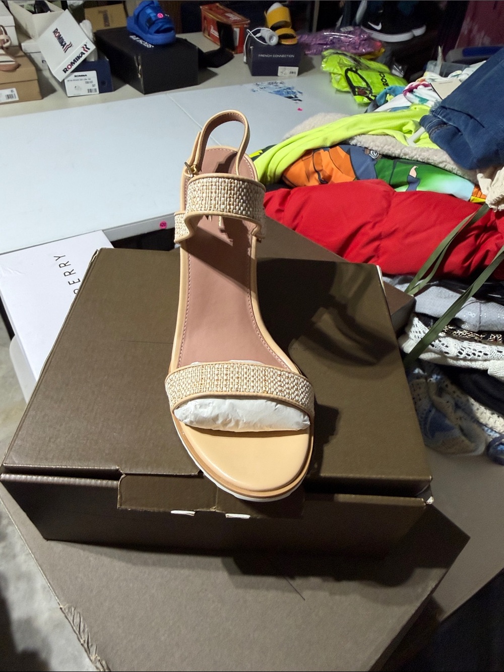 Linea Paolo leather wedge